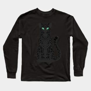 Minimalist Black Leopard Long Sleeve T-Shirt